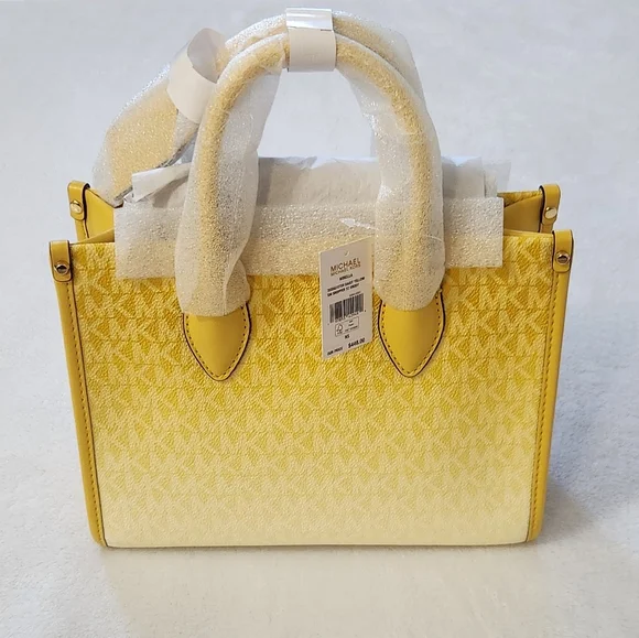 New!Michael Kors Mirella Small Ombre Signature Logo Crossbody Bag - Picture 5 of 9